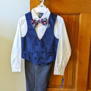 Little Boys Nautica Suit Vest Size 4T